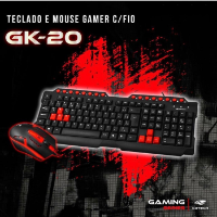 Imagem do anúncio: Teclado e Mouse kit Gamer Com Fio Gk-20 C3tech