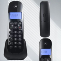 Imagem do anúncio: Telefone Sem Fio Motorola MOTO700 - Identificador de Chamada Preto