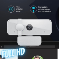 Imagem do anúncio: Webcam Lenovo 300 Full Hd 1080p Com Microfone Integrado Gxc1b34793