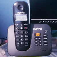 Imagem do anúncio: Telefone sem Fio Digital com Secretária Eletrônica, intelbras, TS 3130, Preto