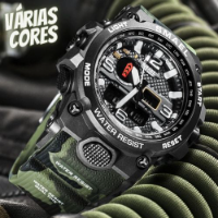 Imagem do anúncio: Relógio Masculino Smael, Display Duplo, Esportivo, Militar, à prova d'água