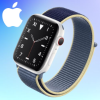 Imagem do anúncio: Apple Watch S5 40mm Gps + Cel - Caixa Cerâmica e Pulseira Loop Esportiva Azul