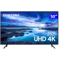 Imagem do anúncio: ▪Smart TV Samsung 50" UHD 4K UN50AU7700GXZD Processador Crystal Tela sem limites Visual Livre de Cabos Alexa built in Controle Único