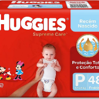 Imagem do anúncio: 🔥Baixou *Frete Grátis Prime ▪Huggies Supreme Care P - Fralda infantil, 48 unidades