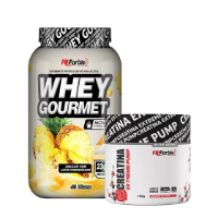Imagem do anúncio: 🔥Baixou ▪Kit Whey Protein Gourmet Pote 907g + Creatina Extreme Pump Elite Series 150g - FN Forbis Nutrition