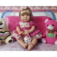 Imagem do anúncio: ⭐Frete Grátis ou Retire na Loja ▪Boneca Bebê Reborn Loira Linda Preço Bom Especial - Cegonha Reborn Dolls