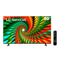 Imagem do anúncio: ⭐Frete Grátis Sul e Sudeste ▪Smart TV 50" 4K LG NanoCell 50NANO77SRA Bluetooth ThinQ AI Alexa Google assistente Airplay 3 HDMI