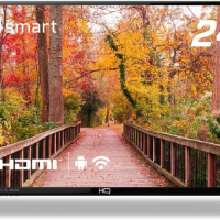 Imagem do anúncio: *Frete Grátis Prime ▪HQ Smart TV LED 24" 2 HDMI 2 USB WI-FI Androind 11 e Processador Quad Core