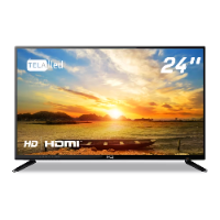 Imagem do anúncio: ▪TV LED 24" HQ 2 HDMI 2 USB 60Hz e Conversor digital externo