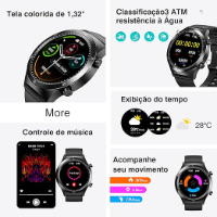 Imagem do anúncio: *Frete Grátis Prime ▪Tranya S2 Smartwatch, Relógio inteligente IPX68, Bluetooth 5.3