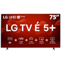 Imagem do anúncio: 🔥TELÃO Ano ‎2023 ⭐Frete Grátis Brasil Exeto Norte ▪Smart TV 75" LG 4K UHD ThinQ AI 75UR8750PSA HDR, Bluetooth, Alexa, Airplay 2, 3 HDMIs